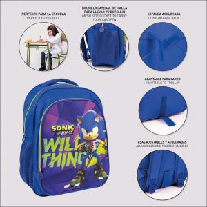 Sonic a sündisznó Wild Thing iskolatáska  táska 41 cm