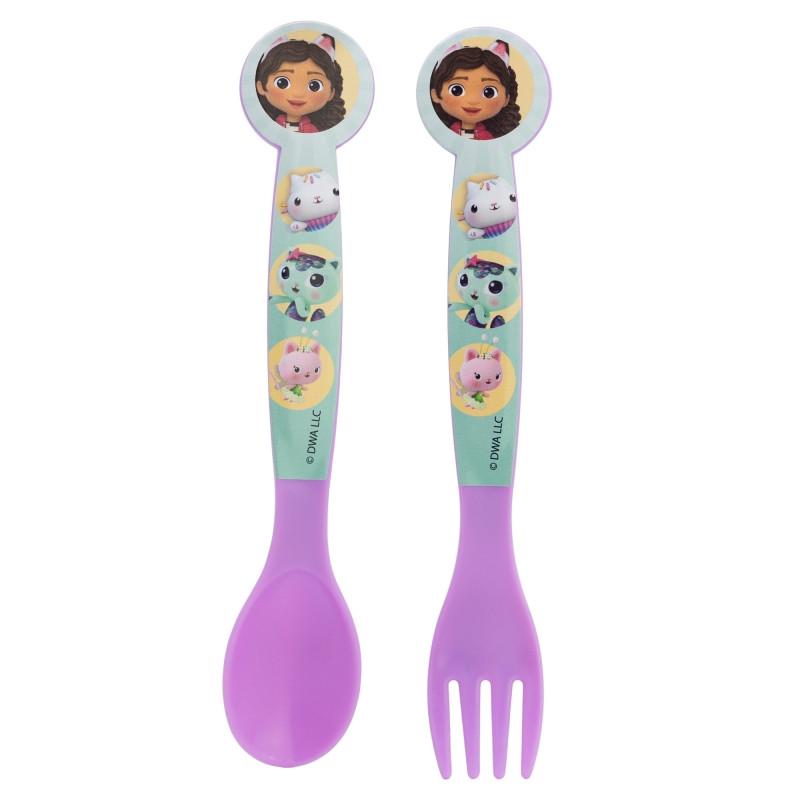 Gabi babaháza Wonderland műanyag evőeszköz készlet   2 darabos