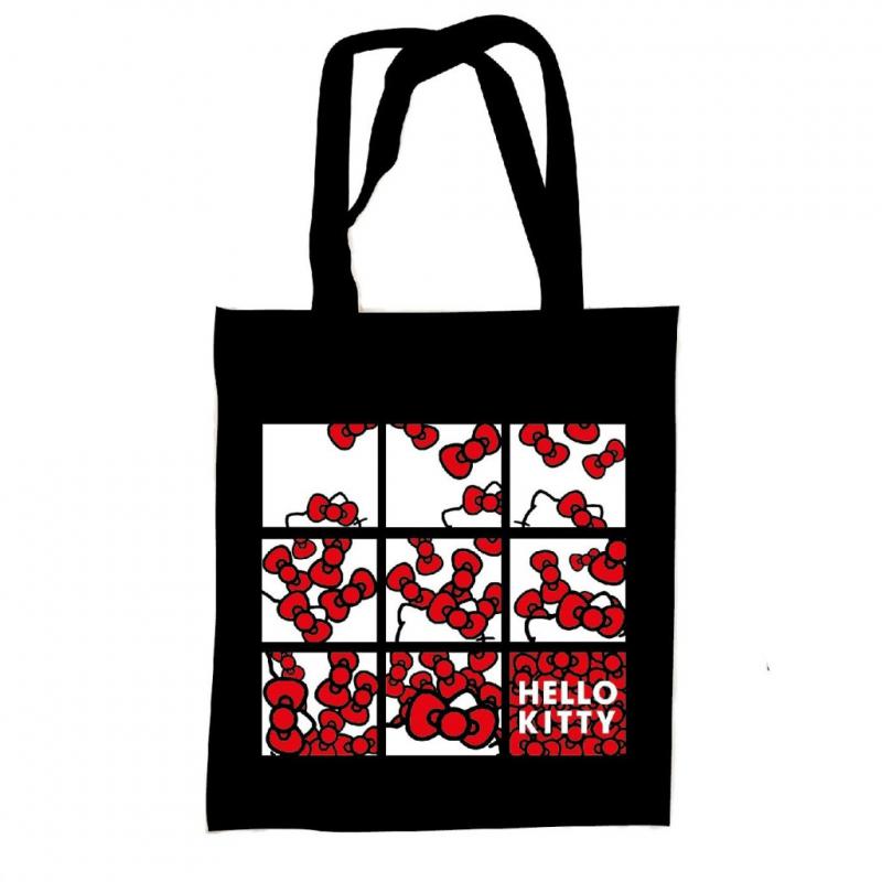 Hello Kitty Bows vászontáska  bevásárlótáska 44 cm