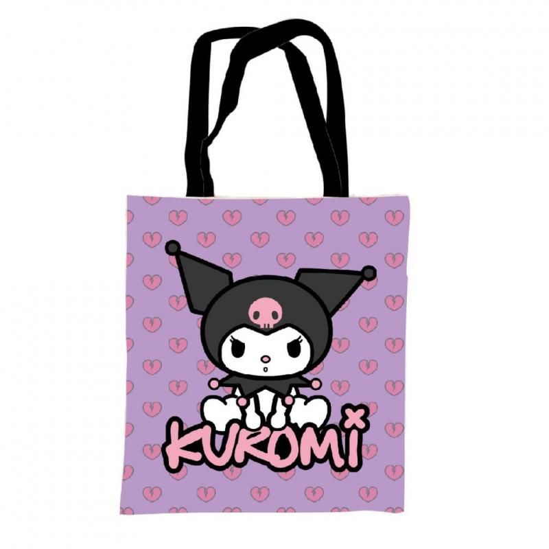 Hello Kitty Kuromi vászontáska  bevásárlótáska 44 cm
