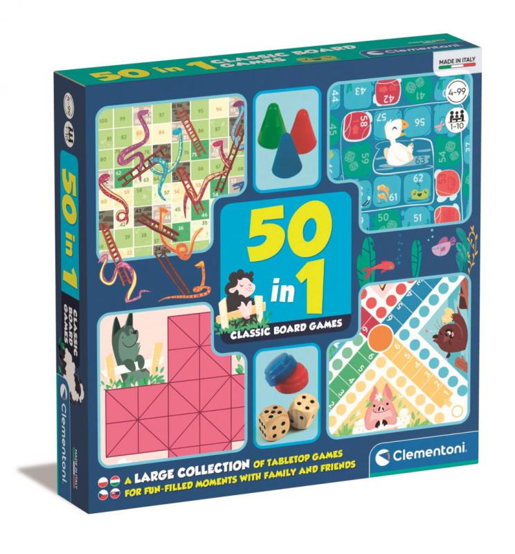 Klasszikus Game Night játékgyűjtemény 50 az 1-ben