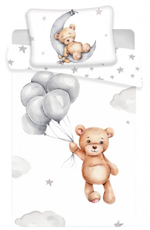 Maci Teddy Balloon gyerek  ovis ágyneműhuzat 100×135cm  40×60 cm