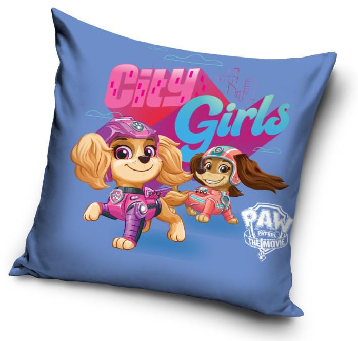 Mancs Őrjárat City Girls párna  díszpárna 40 x 40 cm