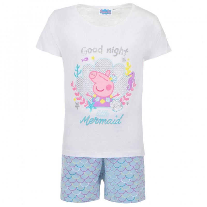 Peppa malac Good Night Mermaid gyerek rövid pizsama