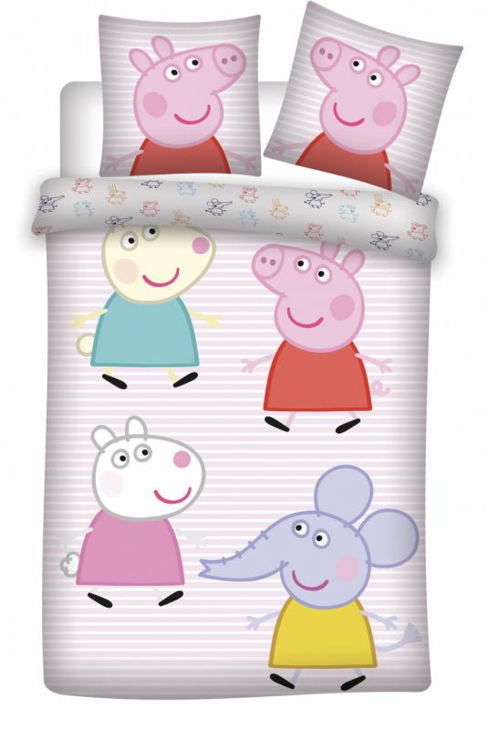 Peppa malac Little Friends gyerek  ovis ágyneműhuzat 100×135cm  40×60 cm