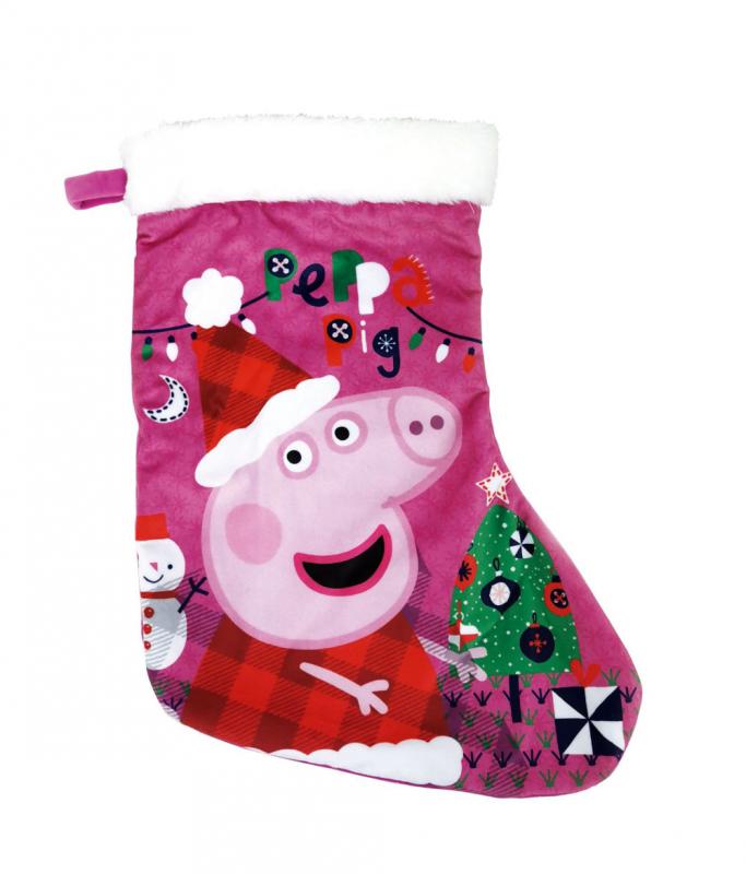 Peppa malac Pink karácsonyi kandalló zokni  csizma 42 cm