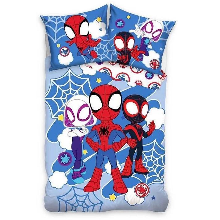 Pókember Spidey Light gyerek  ovis ágyneműhuzat 100×135 cm  40×60 cm
