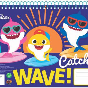 Baby Shark Wave A/4 spirál vázlatfüzet 30 lapos