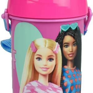 Barbie Happy Thoughts műanyag szívószálas kulacs akasztóval 500 ml