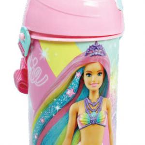 Barbie Sparkle műanyag szívószálas kulacs akasztóval 500 ml