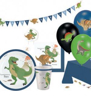 Dinoszaurusz Happy party szett 45 db-os 23 cm-es tányérral