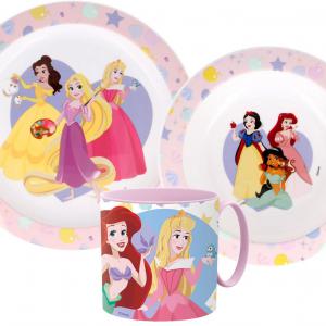 Disney Hercegnők True étkészlet  micro műanyag szett bögrével 265 ml