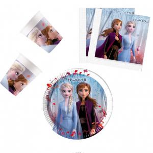 Disney Jégvarázs Leaf party szett 36 db-os 20 cm-es tányérral