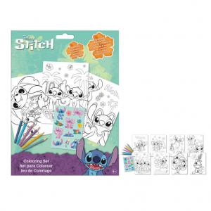 Disney Lilo és Stitch  A csillagkutya Aloha színező szett matricával