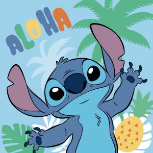 Disney Lilo és Stitch  A csillagkutya Ananas kéztörlő  arctörlő  törölköző 30x30cm
