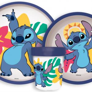 Disney Lilo és Stitch Palms csúszásmentes étkészlet  micro műanyag szett