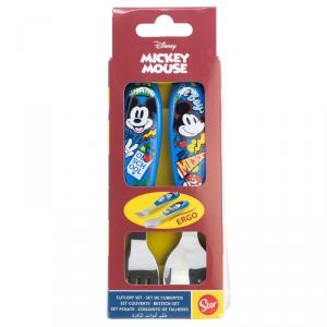 Disney Mickey True Champions fém ergo evőeszköz készlet   2 darabos