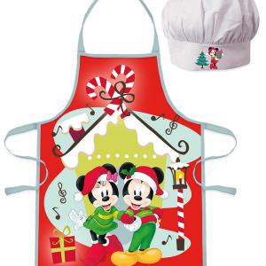 Disney Minnie and Mickey Karácsonyi gyerek kötény 2 darabos szett