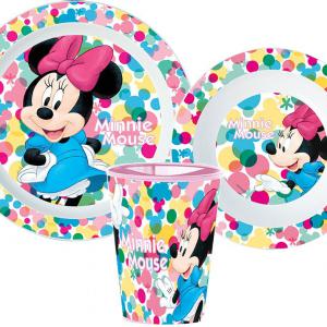 Disney Minnie Feel Good étkészlet  micro műanyag szett  pohárral 260 ml