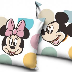 Disney Minnie  Mickey Dots párnahuzat 40x40 cm Velúr