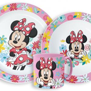 Disney Minnie Spring étkészlet  micro műanyag szett bögrével 265 ml