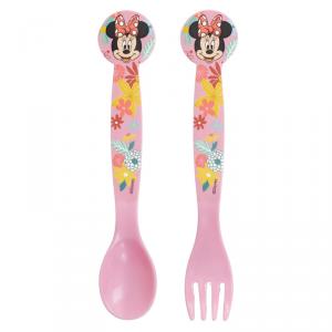 Disney Minnie Spring műanyag evőeszköz készlet   2 darabos