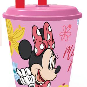 Disney Minnie Spring szívószálas pohár  műanyag 430 ml