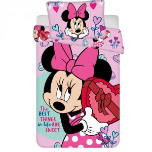 Disney Minnie Sweets gyerek ovis ágyneműhuzat 100×135 cm   40×60 cm