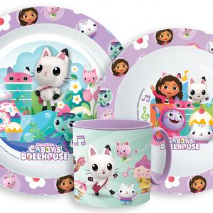 Gabi babaháza Kitty Magic étkészlet   micro műanyag szett bögrével 265 ml