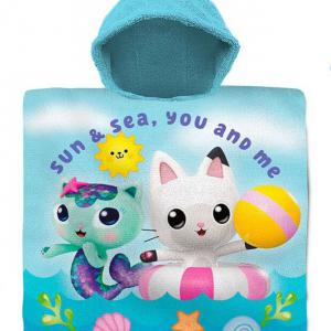 Gabi babaháza Sun and Sea strand törölköző poncsó 60x120 cm