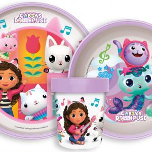 Gabi babaháza Wonderland csúszásmentes étkészlet   micro műanyag szett