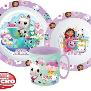 Gabi babaháza Wonderland étkészlet  micro műanyag szett bögrével 350 ml