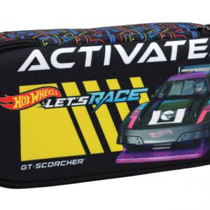 Hot Wheels Activate 2 rekeszes tolltartó 26 cm