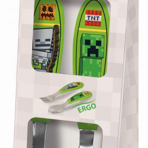 Minecraft Core fém ergo evőeszköz készlet   2 darabos