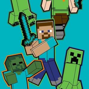 Minecraft Crawler kéztörlő  arctörlő   törölköző 30x50cm