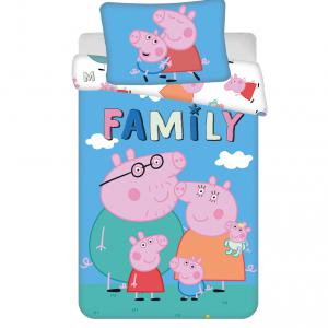 Peppa malac Big Pig Family gyerek  ovis ágyneműhuzat 100×135cm   40×60 cm
