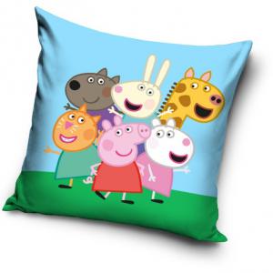 Peppa malac Friends párnahuzat 40x40 cm Velúr