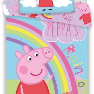 Peppa malac Rainbow gyerek  ovis ágyneműhuzat 100×135cm   40×60 cm
