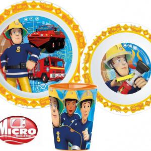 Sam a tűzoltó Rescue Mission étkészlet  micro műanyag szett  pohárral 260 ml