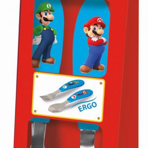 Super Mario Brothers fém ergo evőeszköz készlet   2 darabos