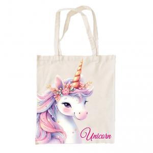 Unikornis Mystic vászontáska  bevásárlótáska 44 cm