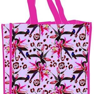 Virág Purple shopping bag 34 cm