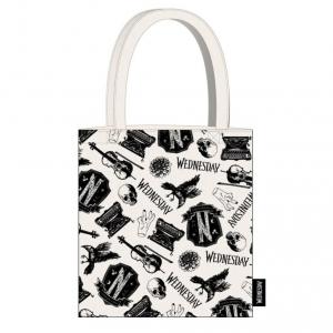 Wednesday Black shopping bag  bevásárlótáska 39 cm
