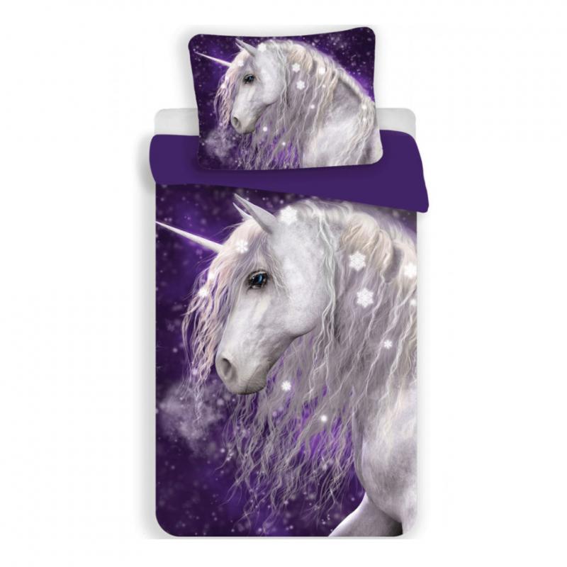 Unikornis Purple gyerek   ovis ágyneműhuzat 100×135 cm   40×60 cm