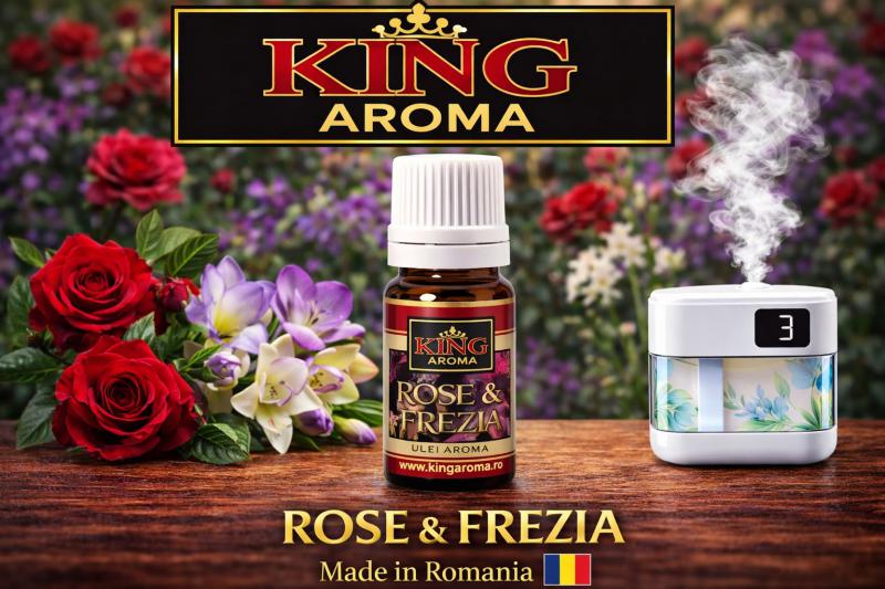 ( 525.-)   King Aroma - Rose & Frezia   10ml