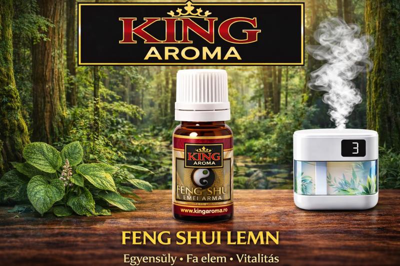 ( 537.-)    King Aroma - Feng Shui - Lemn  10ml