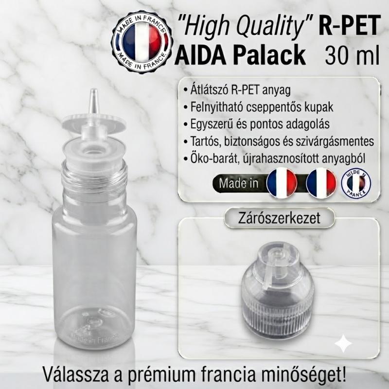 "High Quality" - ( R-PET AIDA ) - átlátszó, felpattintható csőrős 30ml