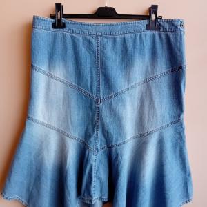 Női farmerszoknya (48, 4XL)