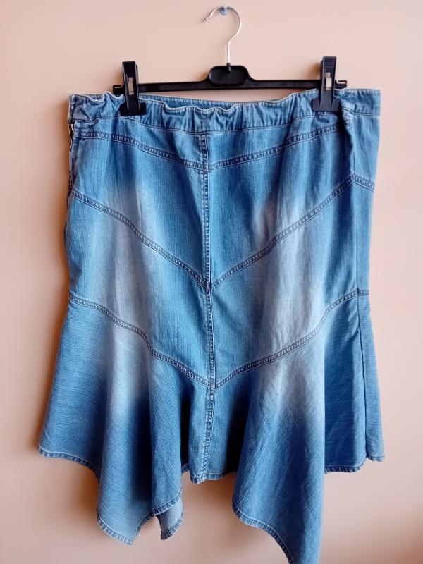 Női farmerszoknya (48, 4XL)
