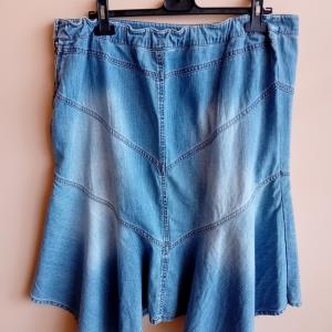 Női farmerszoknya (48, 4XL)